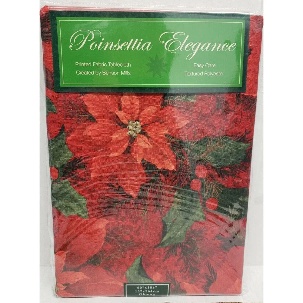 Printed Linen Tablecloth 60